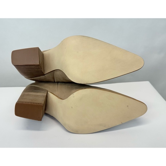 New Steve Madden Croft Pointed Toe Taupe Heeled Tall Western Suede Boots 9.5 - Picture 10 of 11
